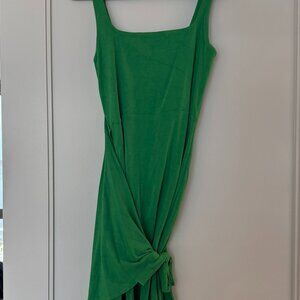 Aritzia Wilfred Saturn Midi Dress, Size Large, Kelly Green